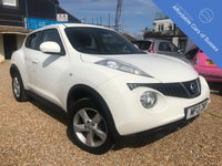 USED 2013 13 NISSAN JUKE 1.6 VISIA 5d 93 BHP Low Mileage petrol in Arctic White