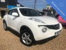 USED 2013 13 NISSAN JUKE 1.6 VISIA 5d 93 BHP Low Mileage petrol in Arctic White