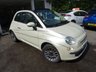 USED 2011 60 FIAT 500 1.2 CONVERTIBLE LOUNGE DUALOGIC 3d AUTOMATIC 69 BHP Pearlescent Metallic White Finish with Part Leather Seats! Comprehensive Fiat Service History + Serviced by ourselves, One Previous Owner, Minimum 8 months MOT, Convertible, Automatic, Great on fuel economy! Only &pound;20 Road Tax!
