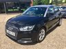 USED 2015 65 AUDI A1 1.4 SPORTBACK TFSI SPORT 5d AUTO 123 BHP NAVIGATION, BLUETOOTH, AUDI MULTIMEDIA, AUDI DRIVE SELECT, CRUISE CONTROL, VOICE COMMAND, RAIN SENSE WIPERS, AUTOMATIC LIGHTS, PADDLE SHIFT GEARS, CLIMATE CONTROL, ISOFIX, FOLDING REAR SEATS, FULL SERVICE HISTORY, SPARE KEY. 5 YEAR SERVICE PLAN, TWO SERVICE STAMPS, MOT SPARE KEY