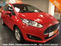 USED 2014 14 FORD FIESTA  1.6 TDCi ECOnetic S/S ZETEC 5 DOOR RACE RED UK DELIVERY* RAC APPROVED* FINANCE ARRANGED* PART EX