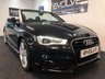 USED 2015 15 AUDI A3 2.0 TDI S LINE 2d 148 BHP LOW MILES! SAT NAV! FULL HEATED LEATHER!