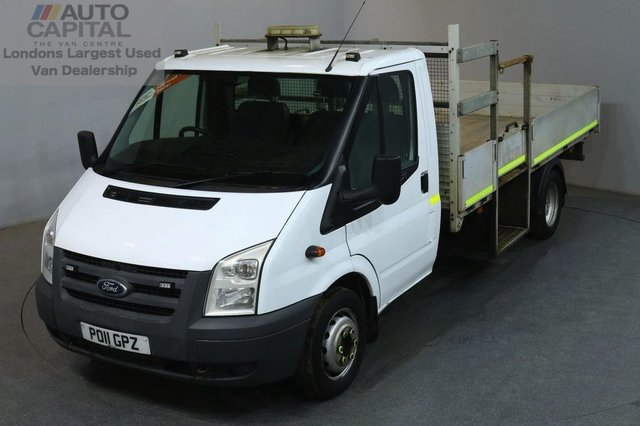 2011 11 FORD TRANSIT 2.4 350 LWB 100 BHP TWIN WHEEL DROPSIDE LORRY
