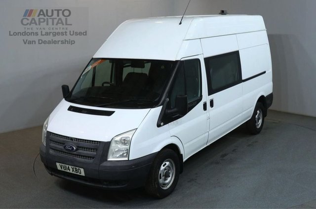 2014 14 FORD TRANSIT 2.2 350 124 BHP L3 H3 LWB H/ROOF 6 SEATER COMBI VAN