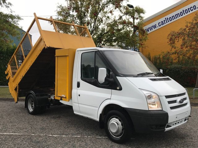 2013 62 Ford Transit 2.2 350M TIPPER+T/LIFT LOW CAGED SIDES POD TOOL BOX