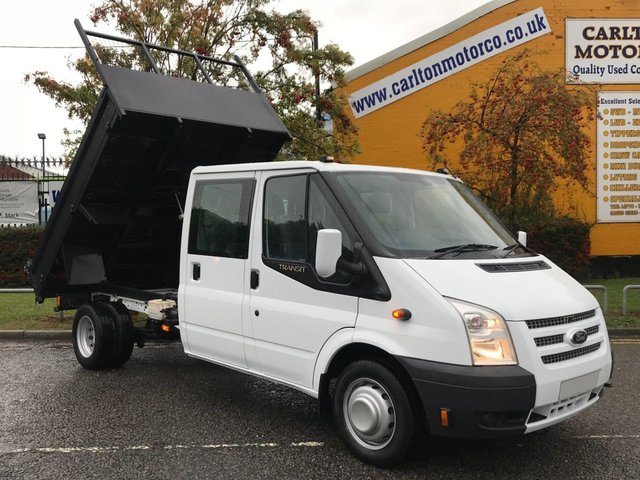 2013 13 Ford Transit 125 T350 LWB D/CAB TIPPER [ NEW BUILD BODY ] DRW  LOW MILEAGE