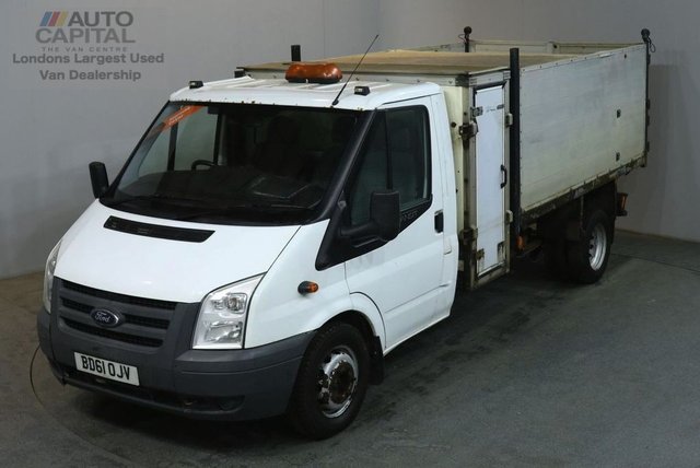 2011 61 FORD TRANSIT 2.4 350 HD E/F 140 BHP LWB S/CAB TWIN WHEEL TIPPER