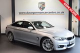 USED 2016 16 BMW 4 SERIES GRAN COUPE 3.0 430D M SPORT GRAN COUPE 4DR 255 BHP full bmw service history *WAS £22,970 SAVE £2,000* GLACIER SILVER METALLIC WITH FULL BLACK LEATHER INTERIOR + FULL BMW SERVICE HISTORY + PRO SATELLITE NAVIGATION + BLUETOOTH + CRUISE CONTROL + HEATED SPORT SEATS + PARK DISTANCE CONTROL + DAB RADIO + AUX PORT + 19 INCH ALLOY WHEELS