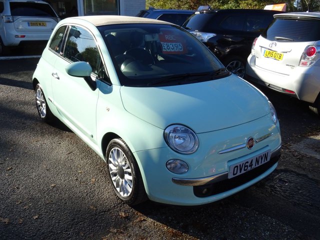 2014 64 Fiat 500 0.9 TWINAIR CONVERTIBLE LOUNGE 3d 105 BHP