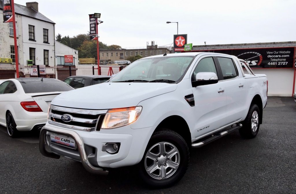 USED 2014 63 FORD RANGER 3.2 LIMITED 4X4 DCB TDCI 4d 197 BHP CHROME BARS & COLOUR CODED COVER