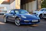 USED 2009 09 PORSCHE BOXSTER 2.9 24V 2d 255 BHP Blue roof, blue sports heated leather seats, 18" alloy wheels, rear parking sensor, Porsche embossed headrests, 2 keys, 7 service stamps.