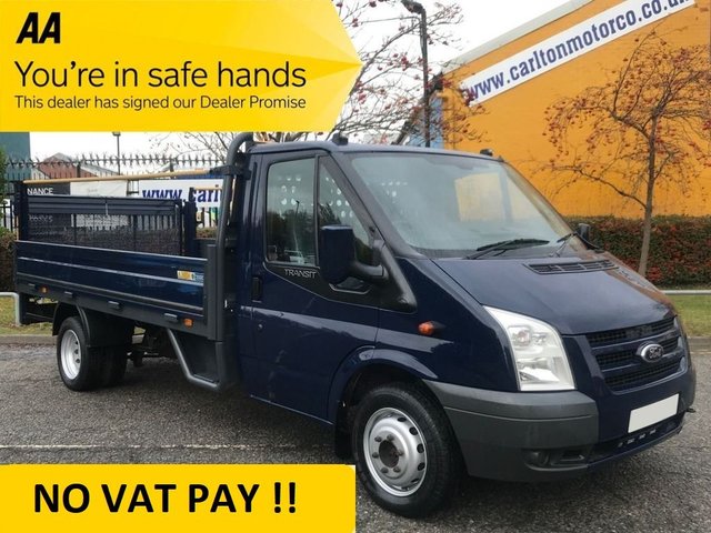 2011 11 Ford Transit 2.4 100 T350 LWB DROPSIDE+T/LIFT  12.6ft ALLOY BODY DRW 