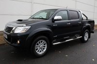 USED 2013 13 TOYOTA HI-LUX 3.0 INVINCIBLE 4X4 D-4D DCB 1d AUTO 169 BHP 13750+ VAT + HEATED  LEATHER + +
