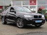 USED 2015 65 BMW X4 2.0 XDRIVE20D M SPORT 4d AUTO 188 BHP STUNNING, 1 OWNER, BMW X4 2.0D XDRIVE M SPORT, AUTO. A FABULOUS looking car finished in SOPHISTO GREY MET with contrasting black heated leather. This is a well presented family all rounder. This X4 looks good, drives great and is fun to drive. Features include SAT NAV, REVERSING CAMERA, DAB, HARMAN KARDON SPEAKERS, CRUISE and much more.