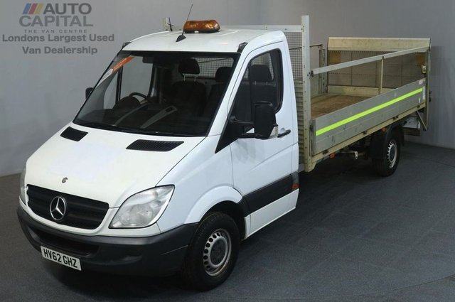 2012 62 MERCEDES-BENZ SPRINTER 2.1 313 CDI LWB 129 BHP RWD DROPSIDE WITH TAIL LIFT