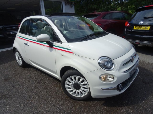 2015 65 Fiat 500 1.2 CONVERTIBLE LOUNGE 3d 69 BHP NEW SHAPE *ITALIA EDITION*