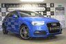 USED 2013 13 AUDI A3 2.0 TDI S LINE 3d 148 BHP ONE FORMER KEEPER with FULL SERVICE HISTORY & 12 MONTHS MOT, BEAUTIFULLY PRESENTED IN THE AUDI EXCLUSIVE UPGRADED SPRINT BLUE METALLIC THIS CAR HAS £OVER £4000 OF EXTRAS inc BANG & OLUFSEN SOUND SYSTEM, ELECTRIC FOLDING MIRRORS & PANORAMIC ROOF