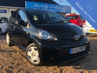 USED 2012 62 TOYOTA AYGO 1.0 VVT-I ICE 5d 68 BHP Full Toyota History with Zero Road Tax