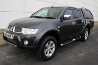 USED 2012 61 MITSUBISHI L200 2.5 DI-D 4X4 BARBARIAN LB DCB 1d 175 BHP GLASS CANOPY+ SAT NAV ** NOP VAT