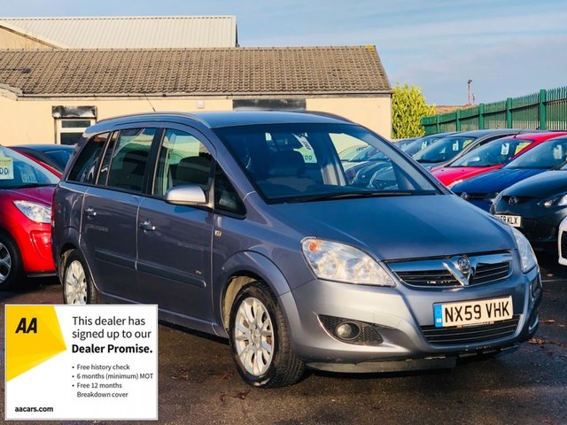 2009 59 Vauxhall Zafira 1.9 ACTIVE PLUS CDTI 5d 118 BHP