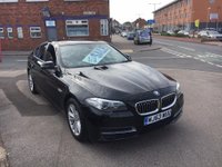 USED 2013 63 BMW 5 SERIES 2013/63 2.0 520d SE *** FULL SERVICE HISTORY *** BLACK LEATHER *** SAT NAV *** 