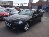 USED 2013 63 BMW 5 SERIES 2013/63 2.0 520d SE *** FULL SERVICE HISTORY *** BLACK LEATHER *** SAT NAV *** 