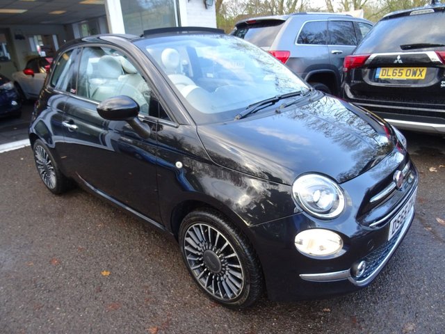 2015 65 Fiat 500 1.2 CONVERTIBLE LOUNGE DUALOGIC 3d AUTOMATIC 69 BHP NEW SHAPE