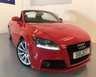 USED 2011 11 AUDI TT 2.0 TFSI S LINE 2d 211 BHP SAVE £1000 -WAS £10999 NOW £9999 Huge Saving in our Black Tag Summer SALE -Stunning looking LOW MILEAGE -ONLY 48,000 Miles -S-Line Cabriolet in burning red with black half leather/alcantara-awesome performance with 208 bhp-over 150 mph top speed and still capable of over 50 MPG ! Big spec with 18"10 Spoke alloys,Bi-Xenon headlamp sand full electric roof