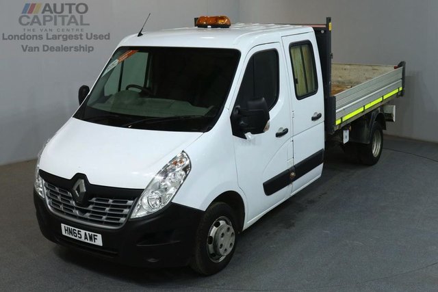 2015 65 RENAULT MASTER 2.3 LL35 BUSINESS DCI LWB 125 BHP D/CAB TWIN WHEEL TIPPER