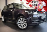 USED 2013 13 LAND ROVER RANGE ROVER 4.4 SDV8 AUTOBIOGRAPHY 5DR AUTO 339 BHP full service history FINISHED IN STUNNING BAROSSA BLACK WITH FULL LEATHER INTERIOR + FULL SERVICE HISTORY + SATELLITE NAVIGATION + PANORAMIC ROOF + SURROUND VIEW CAMERA + HEATED STEERING WHEEL + HEATED/COOLED FRONT/REAR SEATS + TV/DAB RADIO + DUEL VIEW TOUCH SCREEN + ADAPTIVE XENON HEADLIGHTS + DAB RADIO + ELECTRIC TAILGATE + 21 INCH ALLOYS WHEELS
