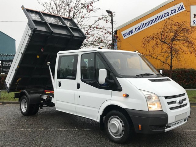 2014 14 Ford Transit 2.2 350 LWB D/CAB 6 SEAT ALLOY BODY DRW 125 BHP