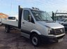 USED 2016 66 VOLKSWAGEN CRAFTER LWB 2.0 CR35 TDI C/C DROPSIDE 14 FOOT BACK 109 BHP 1 OWNER FSH MANUFACTURER'S WARRANTY SPARE KEY BLUETOOTH ELECTRIC WINDOWS AND MIRRORS SATELLITE NAVIGATION 6 SPEED