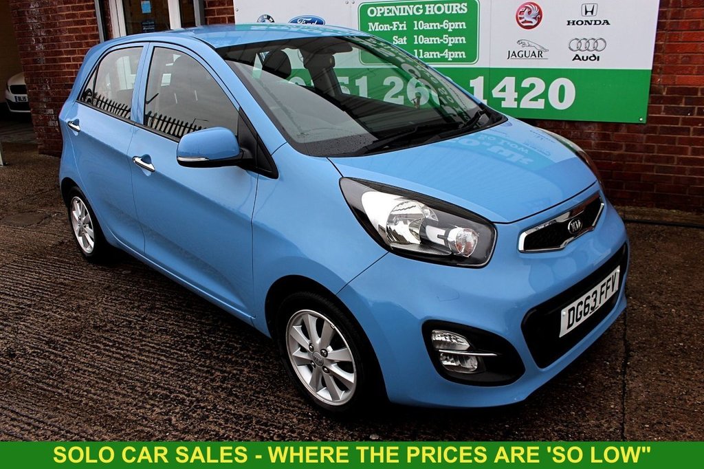 2013 63 KIA PICANTO 1.2 2 ECODYNAMICS 5d 84 BHP