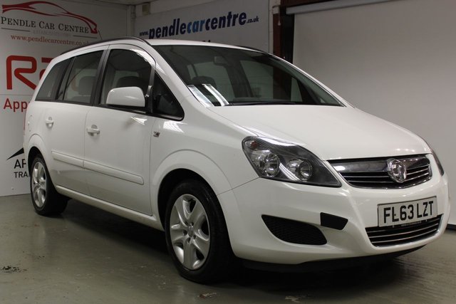 2013 63 Vauxhall Zafira 1.6 EXCLUSIV 5d 113 BHP