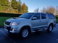 USED 2012 12 TOYOTA HI-LUX 3.0 INVINCIBLE 4X4 D-4D DCB 1d AUTO 169 BHP LEATHER+ SATNAV** NO VAT