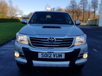 USED 2012 12 TOYOTA HI-LUX 3.0 INVINCIBLE 4X4 D-4D DCB 1d AUTO 169 BHP LEATHER+ SATNAV** NO VAT