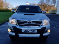 USED 2012 12 TOYOTA HI-LUX 3.0 INVINCIBLE 4X4 D-4D DCB 1d AUTO 169 BHP LEATHER+ SATNAV** NO VAT