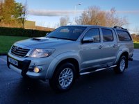 USED 2012 12 TOYOTA HI-LUX 3.0 INVINCIBLE 4X4 D-4D DCB 1d AUTO 169 BHP LEATHER+ SATNAV** NO VAT