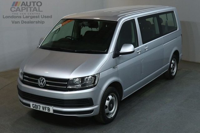 2017 17 VOLKSWAGEN TRANSPORTER SHUTTLE 2.0 T32 TDI SHUTTLE SE BMT AUTO 148 BHP AIR CON LWB EURO 6 9 SEATER MINIBUS