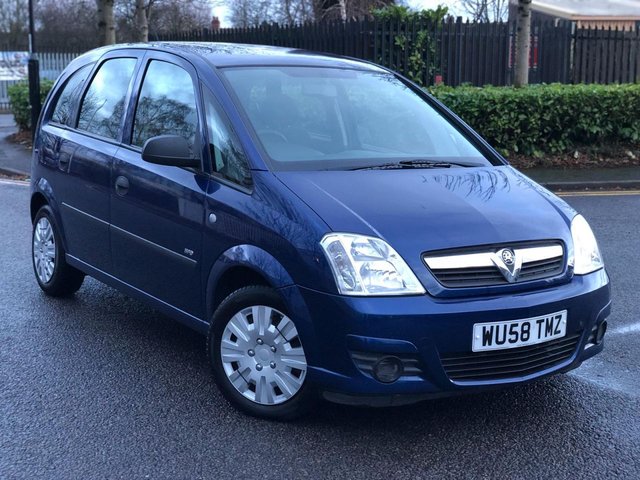 2008 58 Vauxhall Meriva 1.4 LIFE 16V TWINPORT 5d 90 BHP