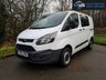 USED 2015 15 FORD TRANSIT CUSTOM 2.2 290 FACTORY DOUBLE CAB 5D 125 BHP ELECTRIC WINDOWS & MIRRORS FULL SERVICE HISTORY 125BHP 6 SEATS SPARE KEY NATIONWIDE DELIVERY RESERVE NOW 0161 338 8787