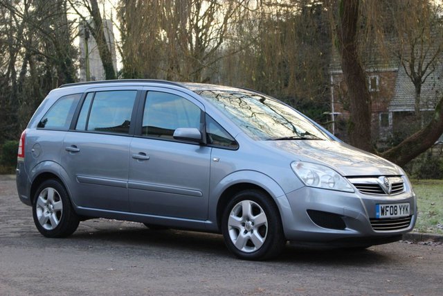 2008 08 Vauxhall Zafira 1.8 EXCLUSIV 5d 139 BHP