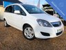USED 2012 12 VAUXHALL ZAFIRA 1.6 EXCLUSIV NAV 5d 113 BHP 7 Seats petrol with Sat Nav and parking sensors All round