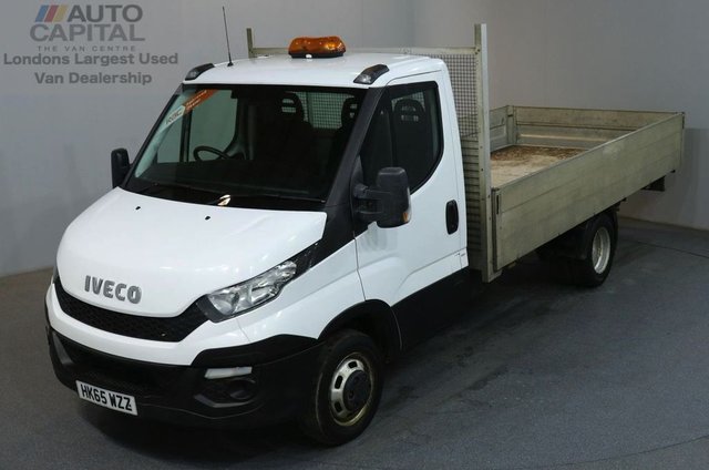 2015 65 IVECO DAILY 2.3 35C13 126 BHP EXTRA LWB TWIN WHEEL S/CAB DROPSIDE