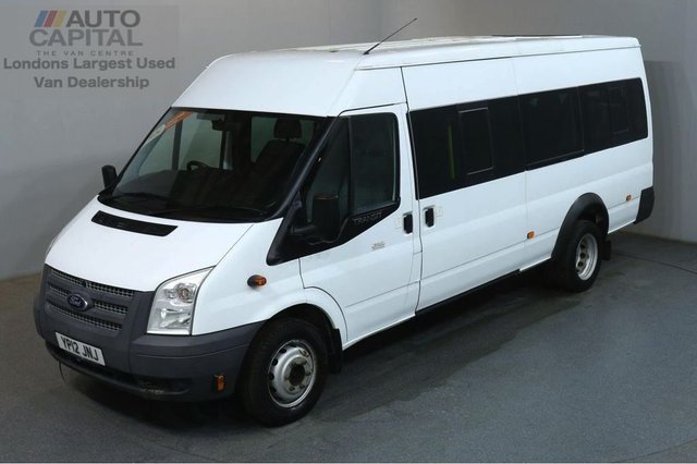 2012 12 FORD TRANSIT 2.2 430 17 STR 134 BHP EXTRA LWB M/ROOF TWIN WHEEL MINIBUS