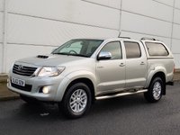 USED 2012 62 TOYOTA HI-LUX 3.0 INVINCIBLE 4X4 D-4D DCB 1d 169 BHP WINDOWS CANOPY + TOWBAR ** NO VAT