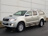 USED 2012 62 TOYOTA HI-LUX 3.0 INVINCIBLE 4X4 D-4D DCB 1d 169 BHP WINDOWS CANOPY + TOWBAR ** NO VAT