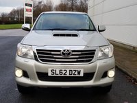 USED 2012 62 TOYOTA HI-LUX 3.0 INVINCIBLE 4X4 D-4D DCB 1d 169 BHP WINDOWS CANOPY + TOWBAR ** NO VAT