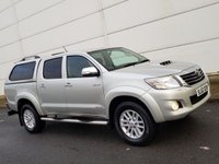 USED 2012 62 TOYOTA HI-LUX 3.0 INVINCIBLE 4X4 D-4D DCB 1d 169 BHP WINDOWS CANOPY + TOWBAR ** NO VAT