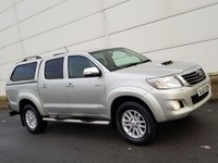 USED 2012 62 TOYOTA HI-LUX 3.0 INVINCIBLE 4X4 D-4D DCB 1d 169 BHP WINDOWS CANOPY + TOWBAR ** NO VAT